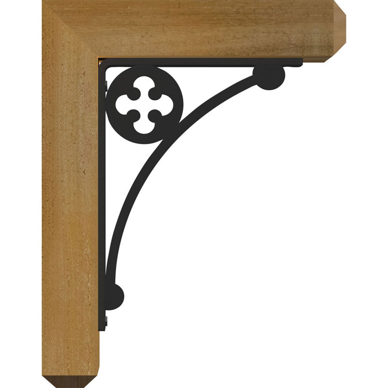 Support de fixation simple 8 po Crawley, H 12 po x P 9 1/2 po, 4"W x 2"T Western Red Cedar (Rough Sawn)