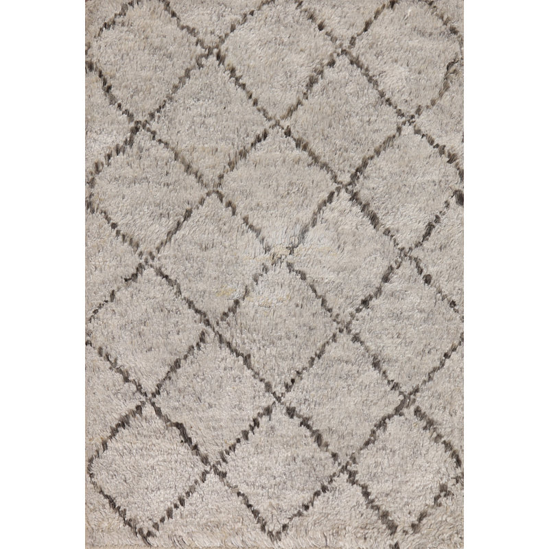 Tapis indien à treillis épais fait à la main 2x3