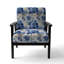 Chaise d'appoint florale Cobalt-6885790