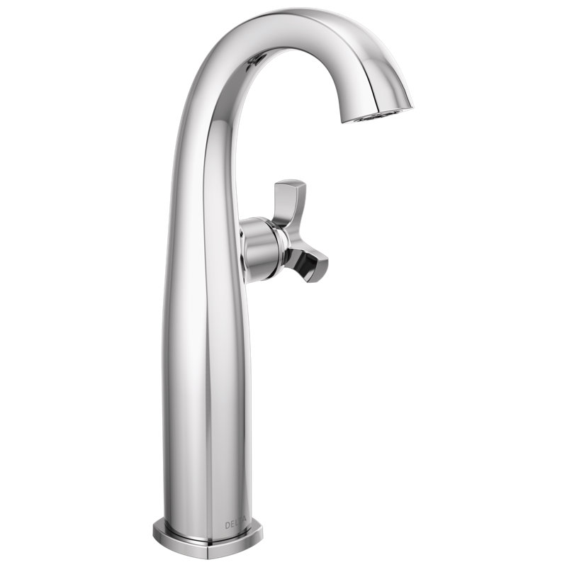 Robinet pour salle de bain à poignée simple, Chrome Lumicoat