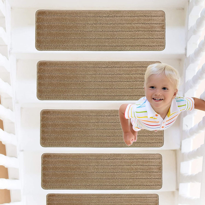 Tapis d'escalier Cotrufello, Beige clair