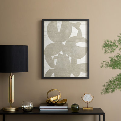 «Abstract Paper Bouquet I», reproduction encadrée - bois massif