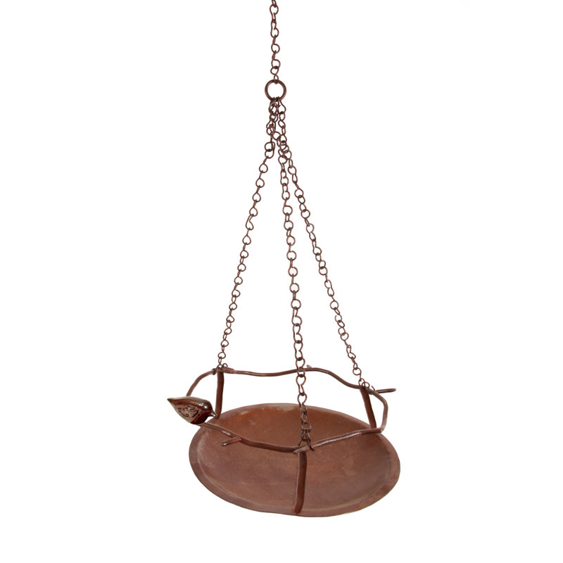 Bercht Metal Hanging Tray Bird Feeder