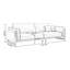 Coussin de canapé modulaire en similicuir noir-2038481149-2038481151