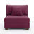 Milbrey Upholstered Purple Corduroy Armless Accent Chair with Pillow Back and Solid Wood Legs-595439997-595439994