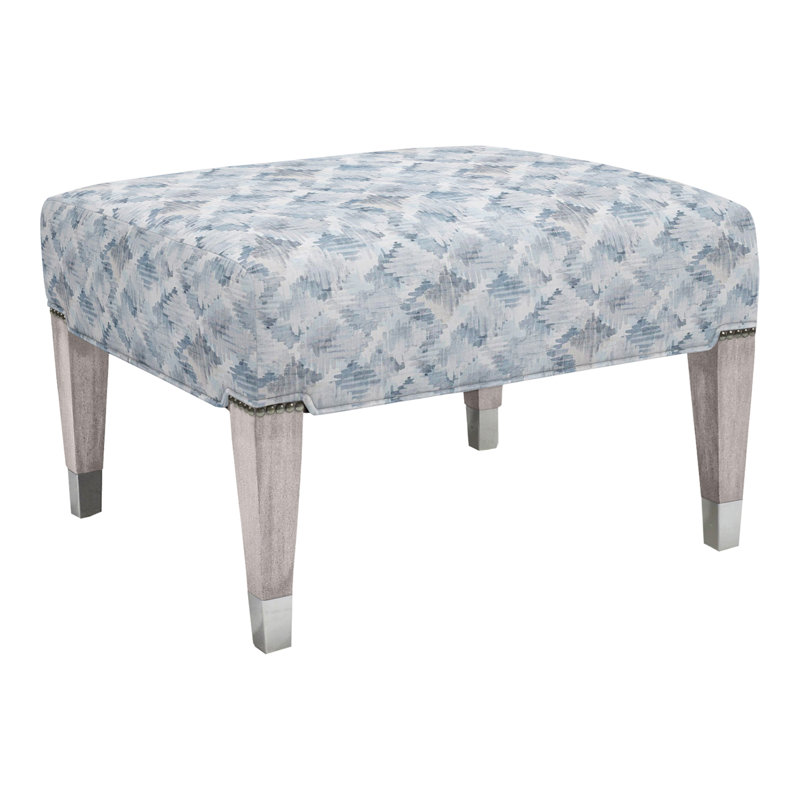 James By Thom Filicia Ottoman, Tuck Graphite, Dove Gray, Yes