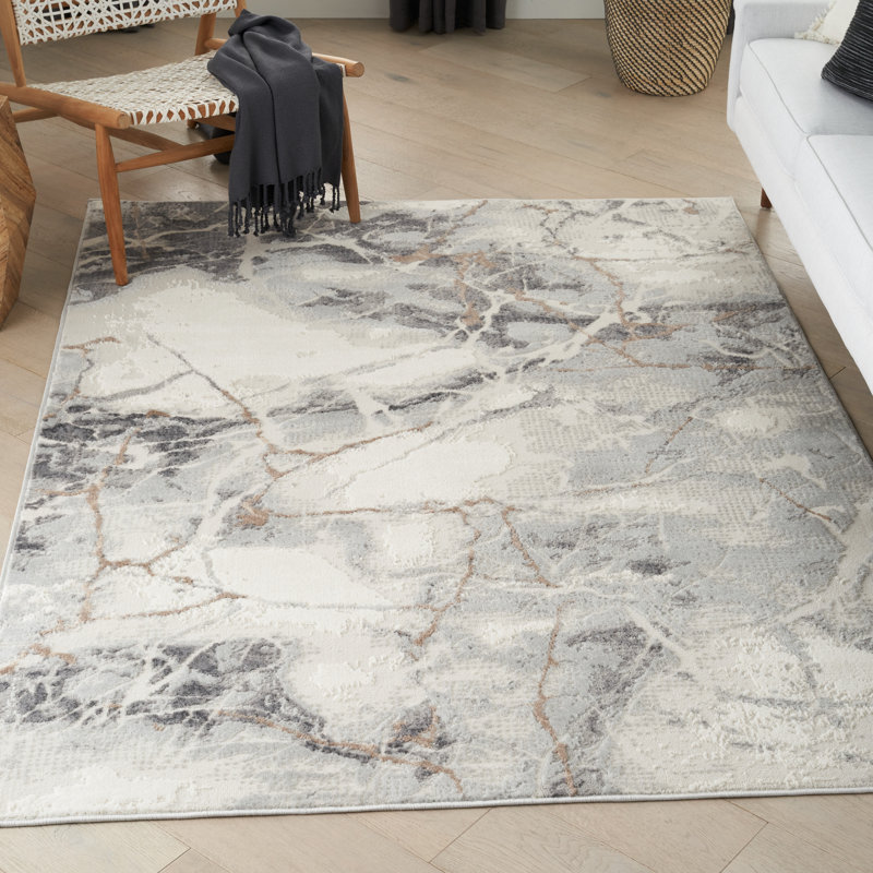 Rashea Geometric Indoor Rug, Rectangle 4' x 6'