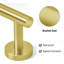 Porte-serviettes de salle de bain 24 po, porte-serviettes mural en acier inoxydable SUS304 avec quincaillerie de fixation-124954066
