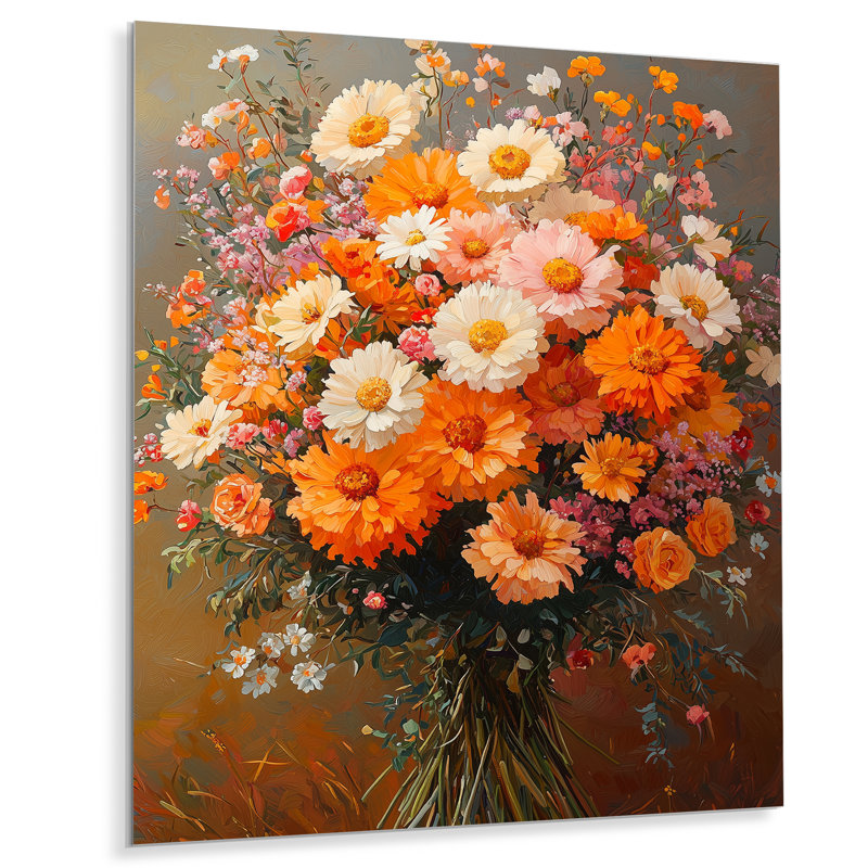 Kaeya - Assorted Bouquets Metal Wall Art, 20" H x 12" W