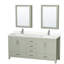 Sheffield 72" Freestanding Double Bathroom Vanity with Quartz Top with Medicine Cabinets-1933065891-1933082944-1933082945