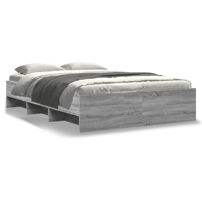 Bed Frame, Small Double (4'), Grey Sonoma