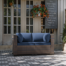 Kalinowski Premium Outdoor Loveseat With Adjustable Feet Splash-Proof Cushions & Secure Seat Clips