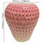 Tabouret de fruits surdimensionné 13,4 pouces - Mobilier polyvalent intérieur et extérieur (rose)-786522475