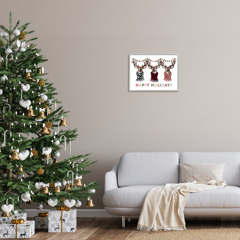 Joyeuses Fêtes Noël, H 16 po x l 20 po x P 1,5 po, Estampe numérique Farmhouse