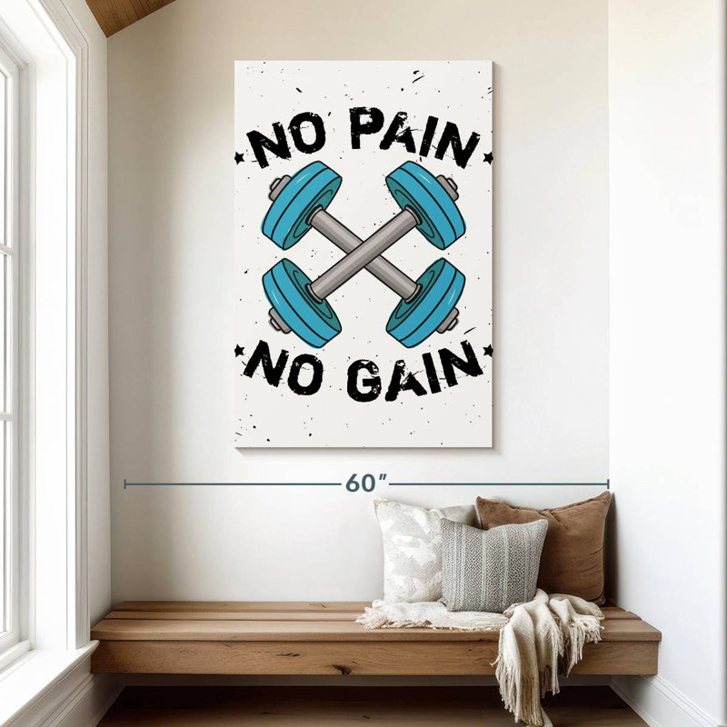 Citation de Tergel No Pain No Gain, H 48 po x l 32 po