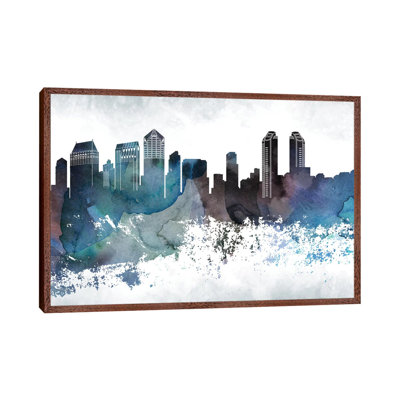 San Diego Bluish Skylines - Print on Canvas