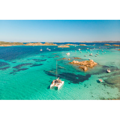 Catamaran, bateau à voile - photographie sur toile tendue