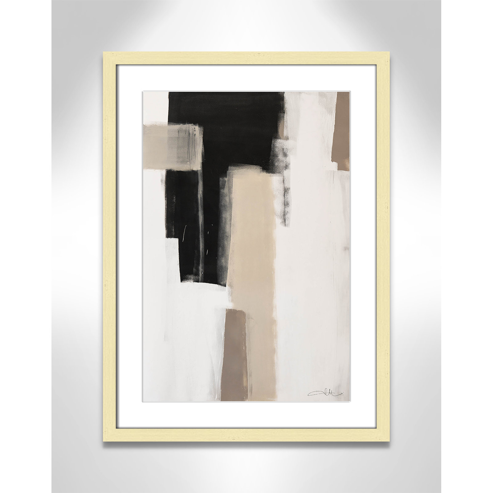 Earth Scapes I Print, 23" H x 17" W x 1.25" D, Gold Matted Picture Framed