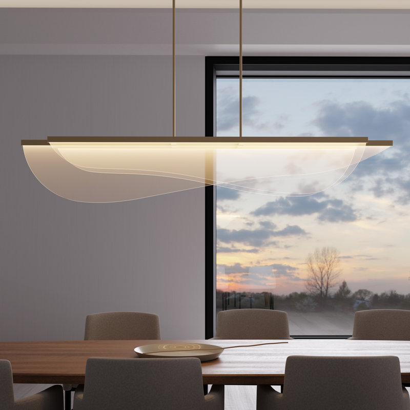Nyra 12 - Light LED Pendant, Plated Brass