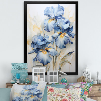 Minimalisme iris, mélodie sur toile