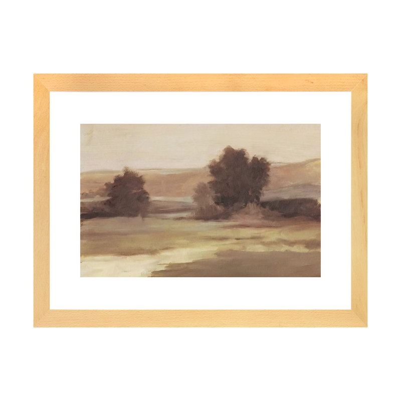 "Discrète Landscape II" par Ethan Harper, reproduction d’art, Toile avec cadre en bois beige, H 24 po x l 32 po x P 1 po