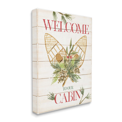 «Rustic Cabin Welcome», toile par Deane Beesley