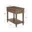 Table de bout en bois massif avec prise électrique intégrée Graeden-382660815