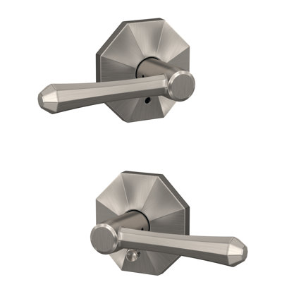 Dempsey Custom Hall-Closet and Bed-Bath Lever with Rosewood Trim