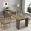 Table de salle à manger extensible avec prise et rangement-117584060-117584059