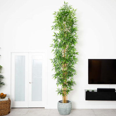 144'' Faux Bamboo Tree in Pot Liner