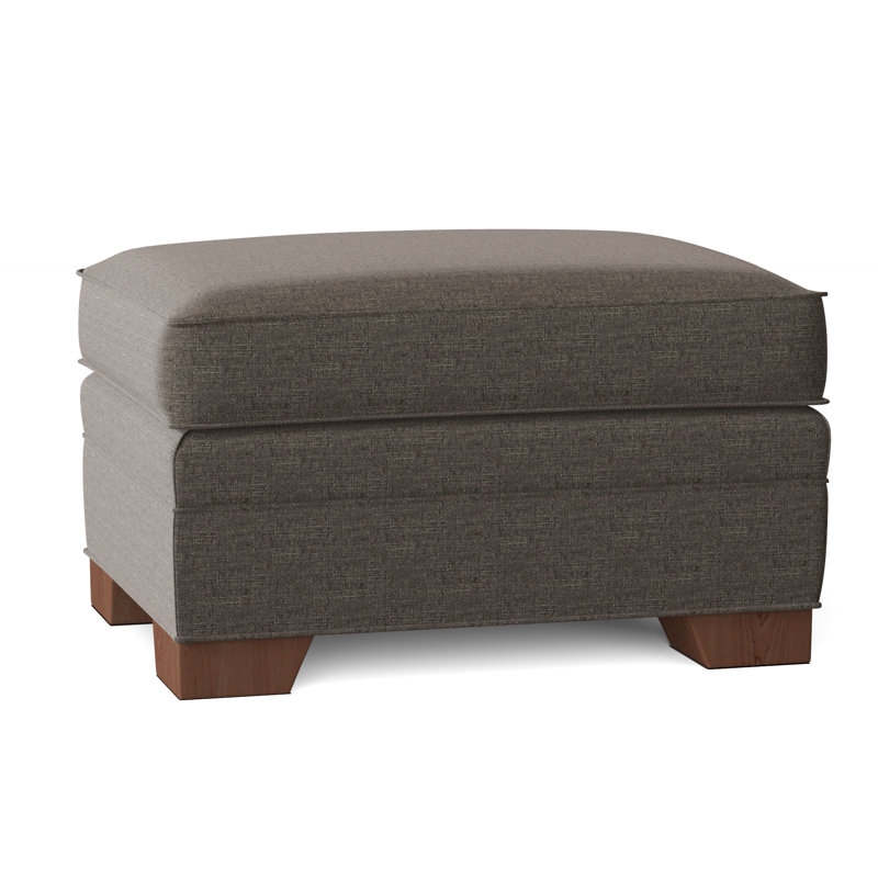 Adrena Upholstered Ottoman, Index 42 Gray Performance Twill