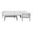 Sunnyside Modern Corner Patio Conversation Set with Table-1981636124