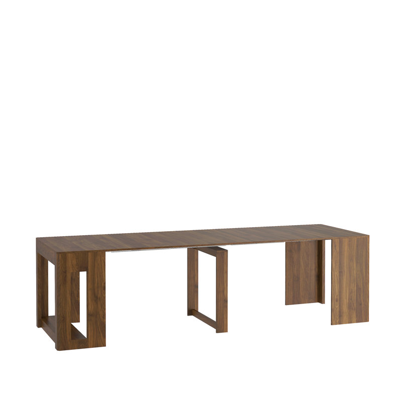 Table de salle à manger extensible pliable, console multifonctionnelle extensible en bois, meubles de salle de réunion, options de longueur de table, bois