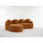 Chumenti Fabric Upholstered Boneless Curved L-Shape Sofa-111469239-111469240