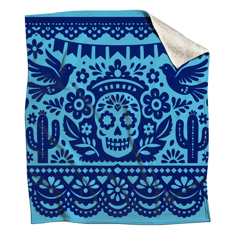 Mexican Paper Cutout Blankets, 50in W x 60in H