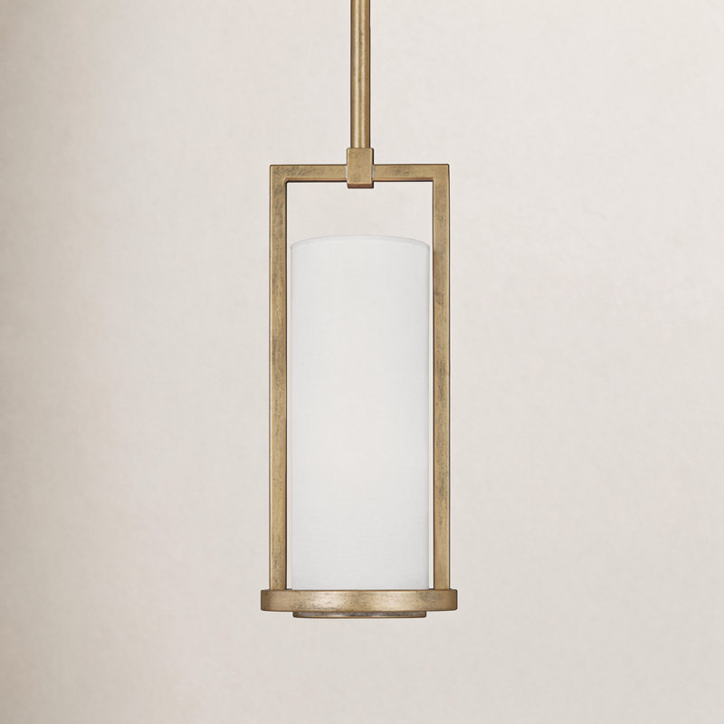Tuomo Single Light Dimmable Pendant, Coastal Gild, 12.5" H x 5.13" W x 5.13" D