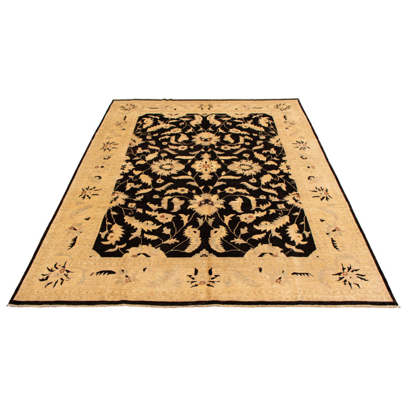 Tapis noir Chobi Finest 9 pi 0 po x 11 pi 9 po