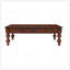 Vintage Rectangular Wooden Coffee Table with Storage, Solid Wood Gourd-Shaped Legs for Elegant Living Room Decor-1298046285