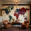Décoration murale de voyage carte du monde amovible Atlas