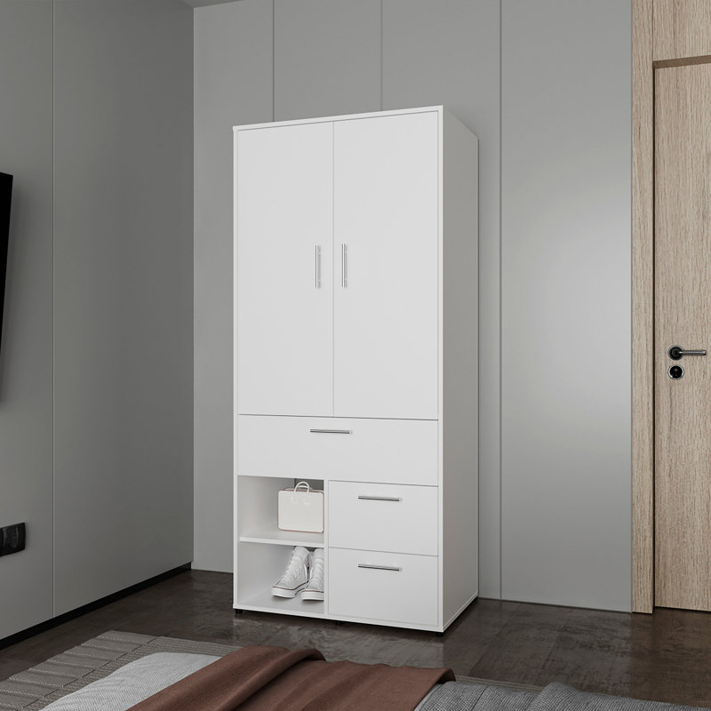 Armoire multi-rangement avec tringle et tablette