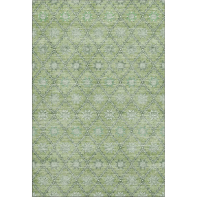Premium Machine Washable Crestover AMF1858 Lattice Rug