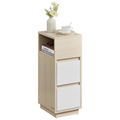 25cm W Manufactured Wood Bedside Table