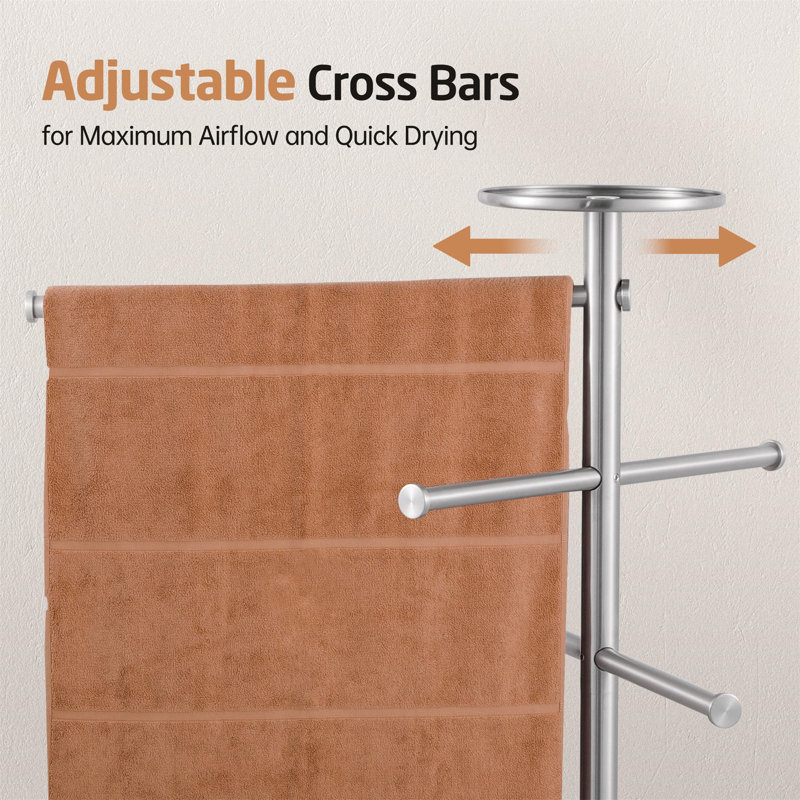 50 cm L Stainless Steel Freestanding Towel Stand