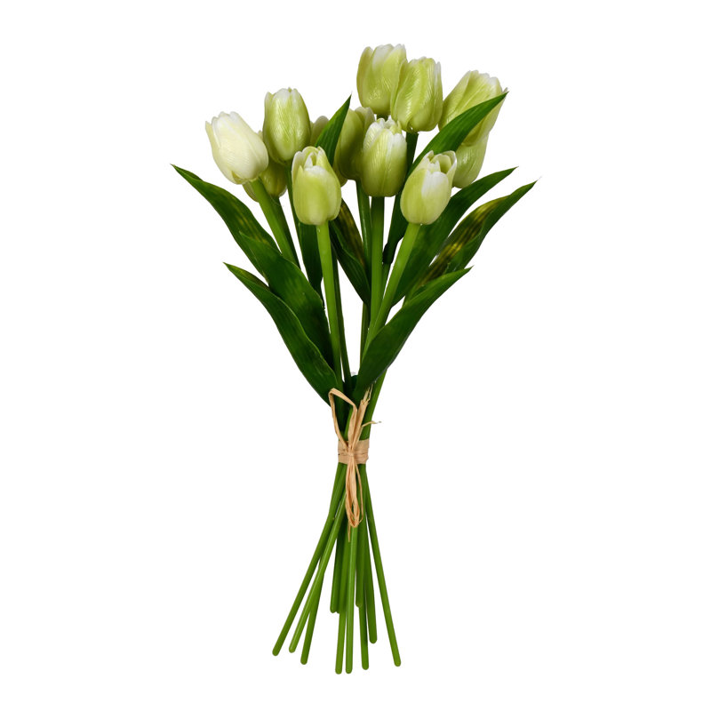 Ensemble de 14 tulipes artificielles, Rouge