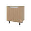 Armoire de rangement sous l'évier avec tablettes ouvertes-905337395