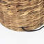 Lampe de table en osier brun Emmaus L 12,0 x l 12,0 x H 18,8