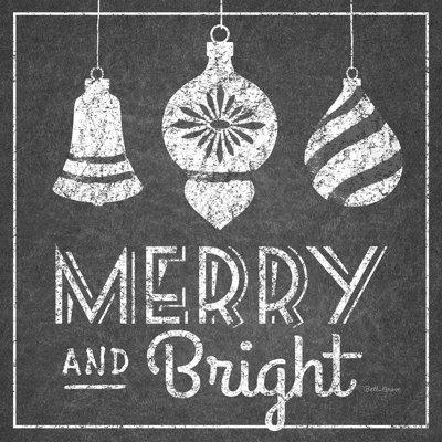 " All About The Holidays II BW " by Beth Grove