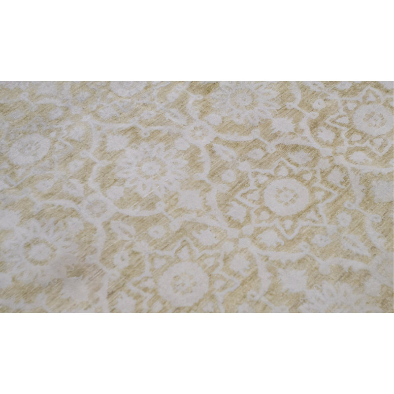 Ziegler Hand-Knotted High-Quality Gold Area Rug