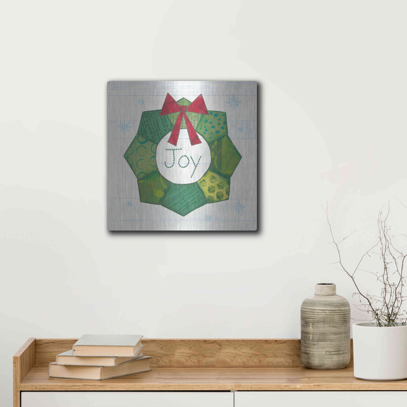 «Christmas Patchwork II» par Courtney Prahl, H 12 po x l 12 po