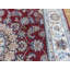 Tapis zone rectangulaire rouge/ivoire 4 pi 8 po x 6 pi 9 po one-of-kind à la main noué la Beane
